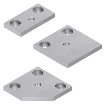 Base plates for function-integrated profiles