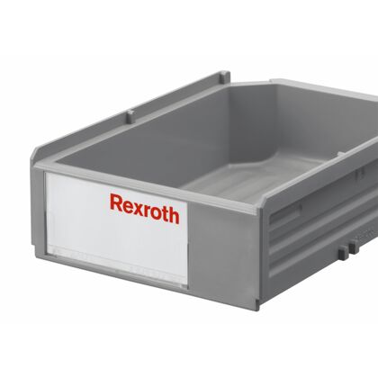 Labeling clip for grab container
