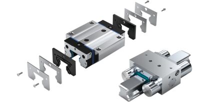 Accessories for roller rail systems