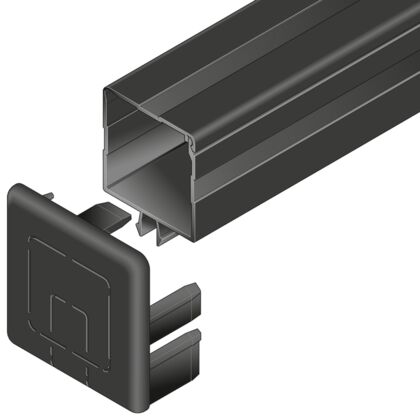 Cable duct, plastic