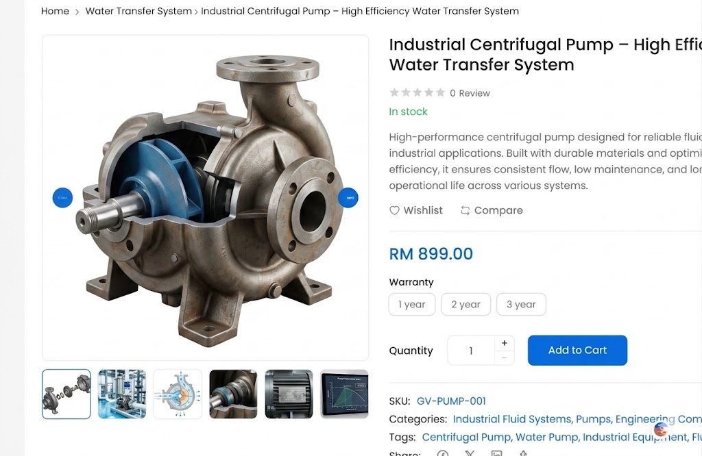 Industrial Centrifugal Pump – High Efficiency Water Transfer System
